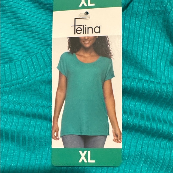 Felina Vibrant Blue Short Sleeve Tee - Picture 2 of 2